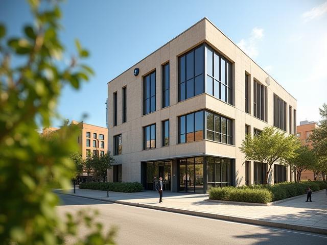 Exterior photo of Sol y Viento Energía office building in Seville